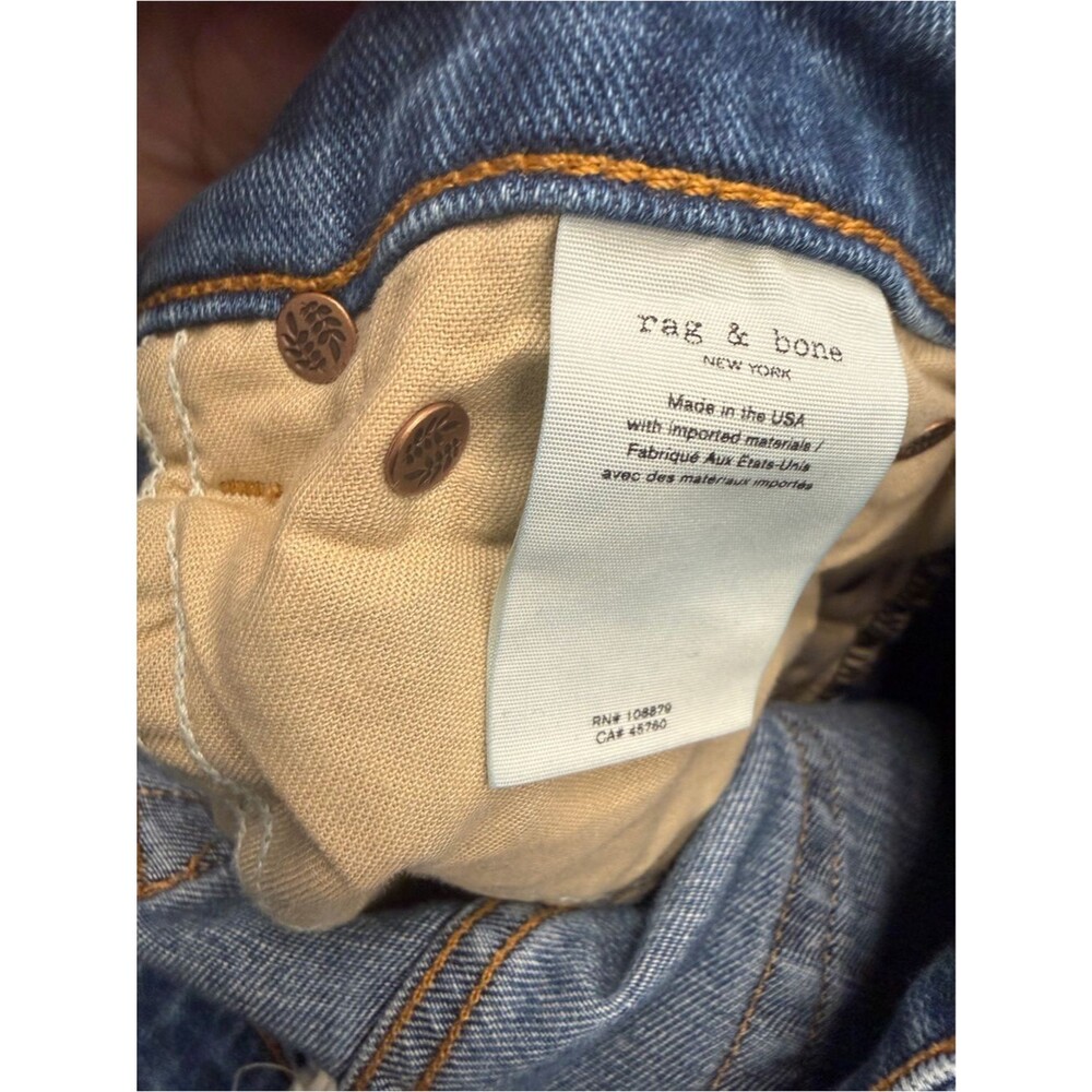 Rag & Bone Low Rise Slim Boyfriend Distressed Jeans Size 29 - Picture 6 of 6